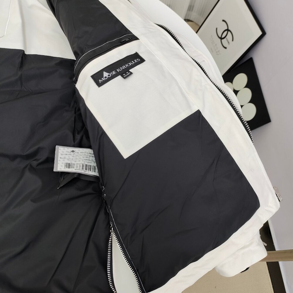 Moose Knuckles White Down Jacket - image 8